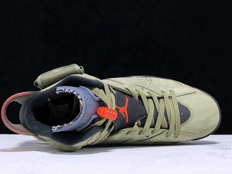 Travis Scott x AJ6 Medium Olive(CN1084-200)